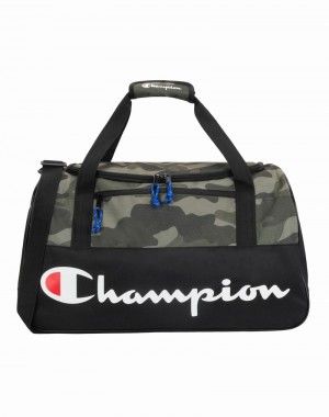 Bolsa Duffel Champio Utility Medium Masculino Pretas | F9OI75
