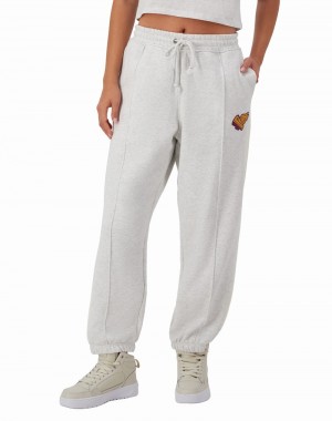 Calça Jogger Champio Reverse Weave Heritage Feminino Cinzentas | T9BE75