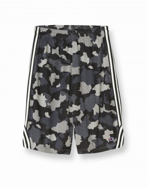 Calção Champio Big & Altas Camo Mesh Lacrosse Masculino Cinzentas | H0SW43