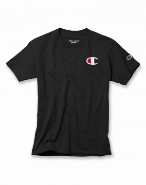Camiseta Champio Algodão Menino Pretas | D9ZX00