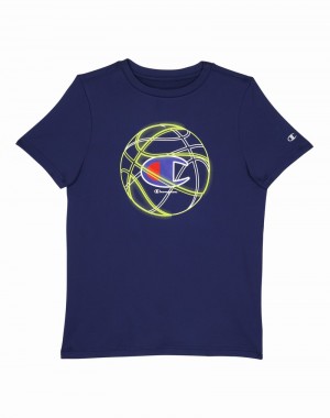 Camiseta Champio Crew Menino Azul Marinho | M3UJ36