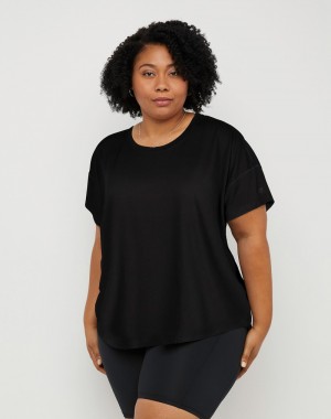 Camiseta Champio Soft Touch Essential Feminino Pretas | F0QL65