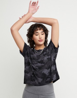 Camiseta Champio Soft Touch Essential Feminino Pretas | J1CU23