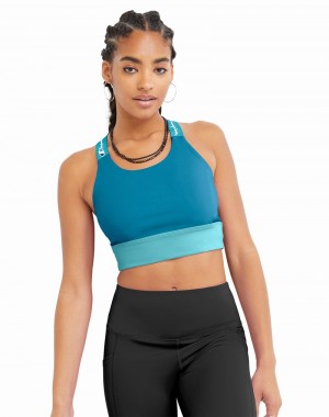 Cropped Tops Champio Absolute Feminino Turquesa | H8EY10