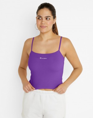 Cropped Tops Champio Everyday Cami Feminino Roxo | A8CO09