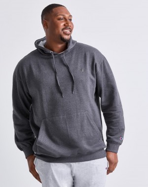 Moletom com Capuz Champio Big & Altas Powerblend Masculino Cinzentas | H1BR19