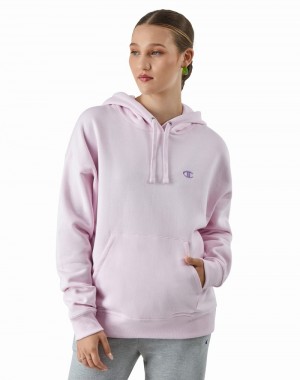 Moletom com Capuz Champio Powerblend Fleece Relaxed Feminino Lavanda | L6CO04