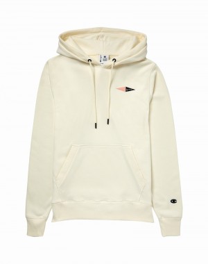 Moletom com Capuz Champio Premium Weave Masculino Branco | O8TK88
