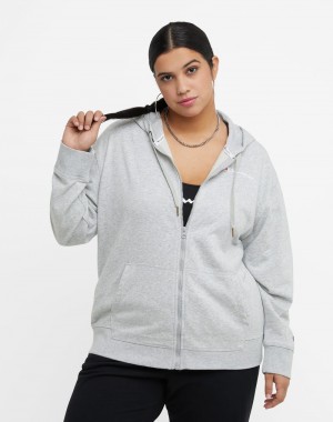 Moletons Champio Campus French Terry Feminino Cinzentas | E0SE11